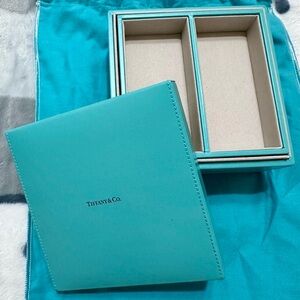 Tiffany & Co. Blue leather Jewelry Box